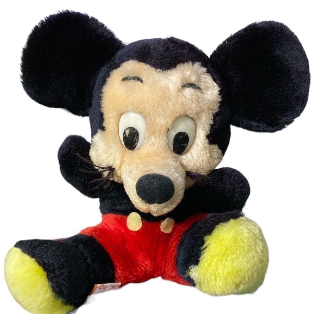 Vintage Mickey Mouse Walt Disney Disneyland stuffed animal plushie